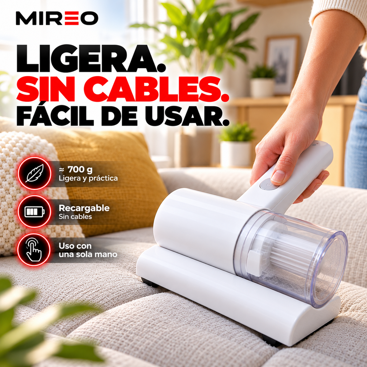 Aspiradora de Ácaros UV